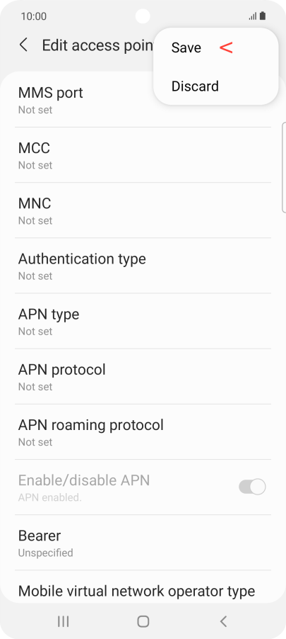 Save APN Android